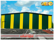 Завод «АНГАР» предлагает изготовление ангаров с прямыми стенами